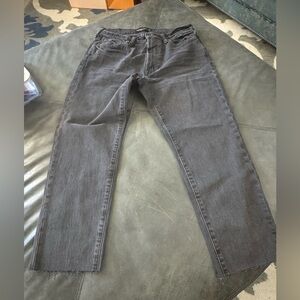 Men's A&F Vintage Slim Stretch Black Jeans
